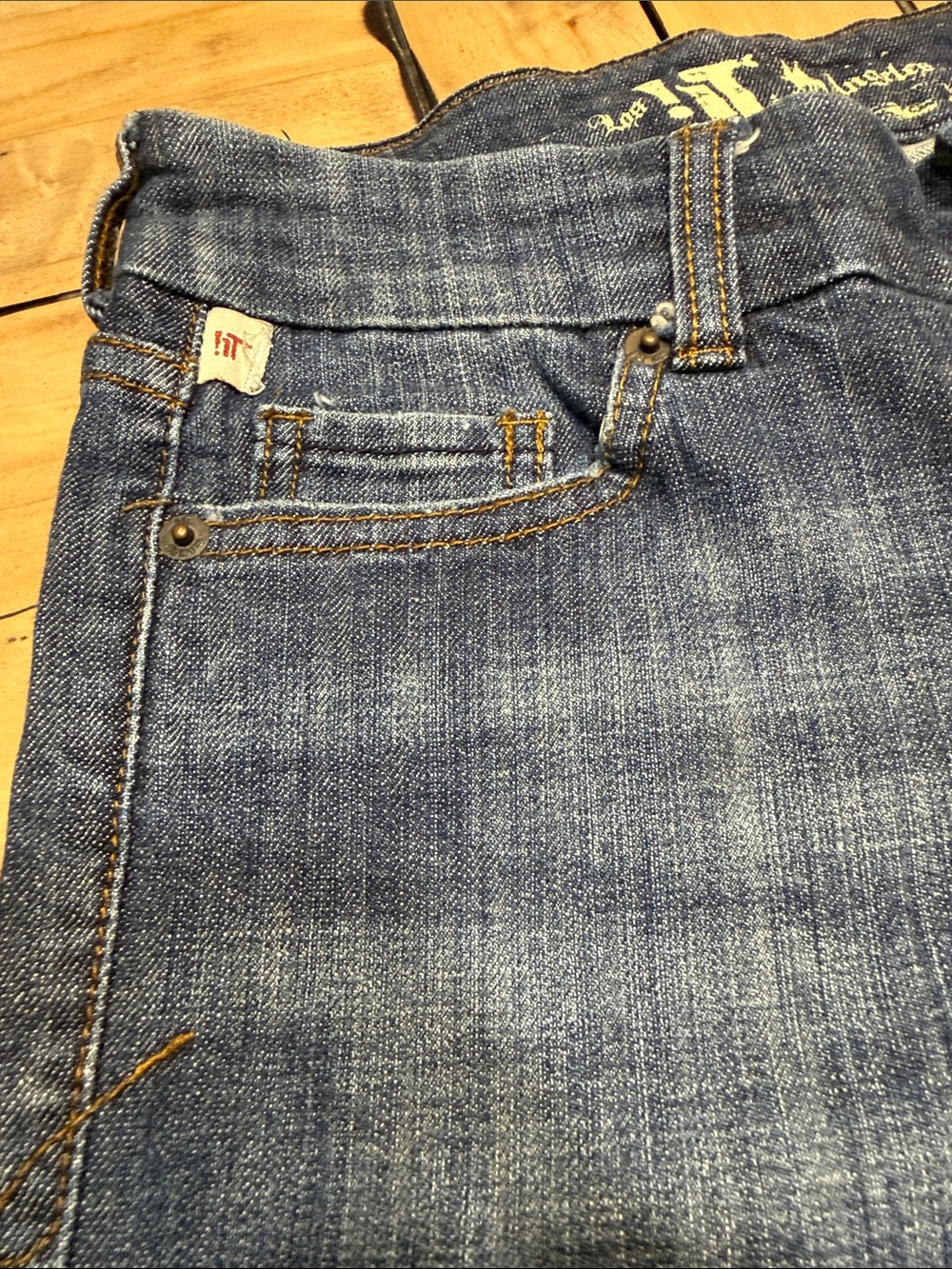 !it jeans Women's Mid-Length Denim Bermuda Shorts — Dark Blue - Picture 4 of 9